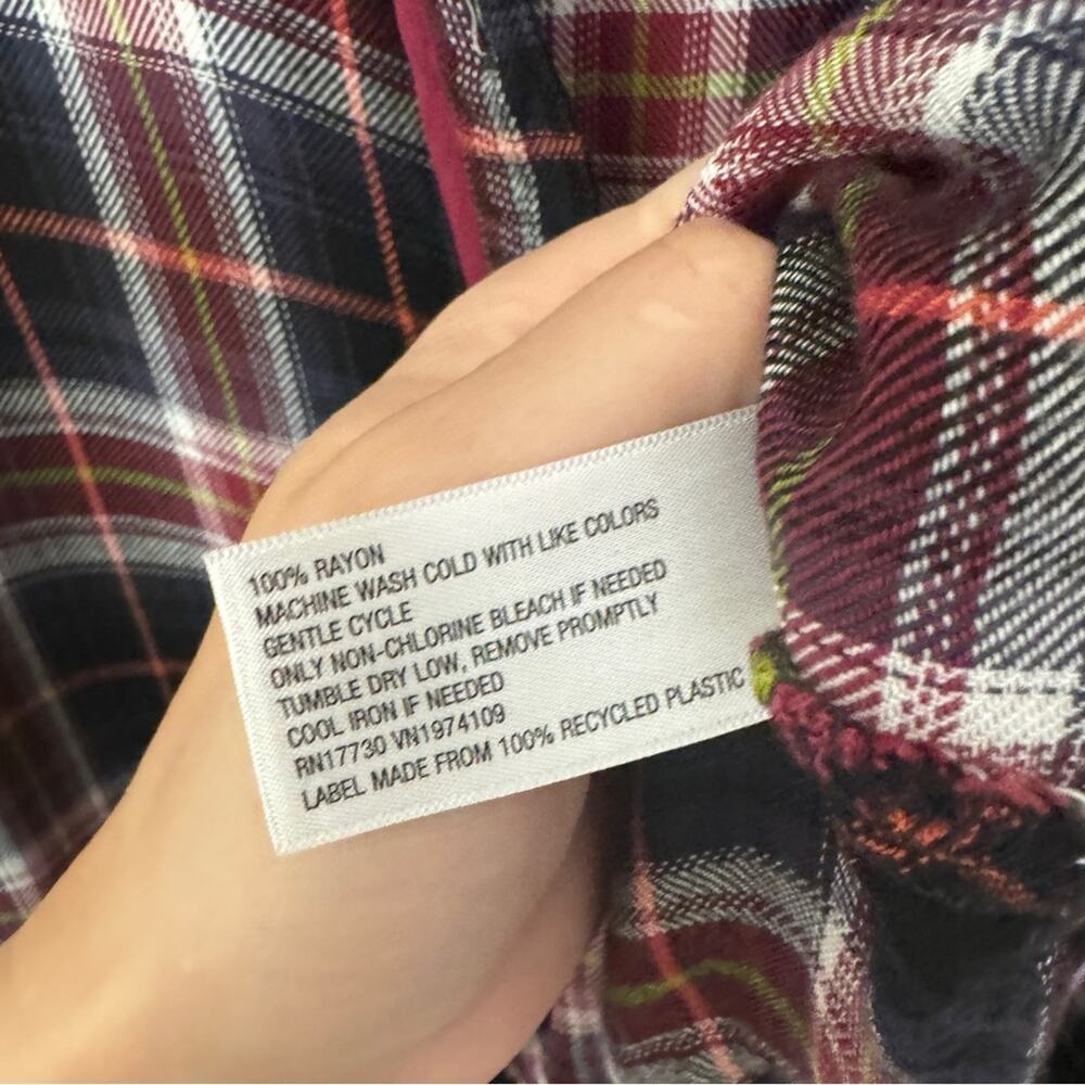 Wild Fable plaid western button down shirt - Picture 4 of 7